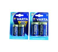 Piles WaterQueen Varta Haute Energie LR14 (x2) Bleu TU
