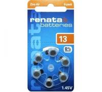 PILES ZINC-AIR SÉRIE ZA DE CHEZ RENATA POUR APPAREILS AUDITIFS 1.4 V 13A, HA13, V13AT, DA13, P13 ZA13.DP6 0HG