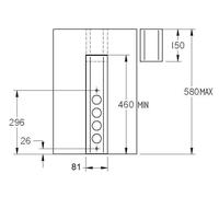 Pilier d'énergie ST 3061/3 USB C en INOX avec 3 emplacements et USB C Charger / Prise multiple