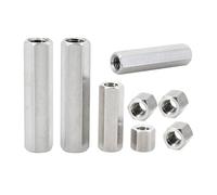 Piliers de colonne hexagonale M2 M2.5 M3 M4 M5 M6, entretoise de vis d'espacement de support en acier inoxydable 304(10mm (20Pcs),M5)