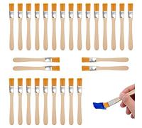 Pilikoll 30Pcs Pinceaux Plats avec Manche en Bois pour Peinture Murale | Pinceaux de Peinture Mur en Nylon, Pinceau Peinture Plat Professionnel, pour Peinture d’ Aquarelle Bricolage nettoyage