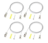 Pilikoll 4 Pièces 2m × 1,5mm Ajustable Cable Suspension pour Panneaux LED