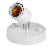Pilipane Lampe de Plafond Adaptateur de Douille Vintage Moderne 180 ° Rotatif à Montage Mural pour Lampe à Douille en Fer en céramique pou(Blanc),Adaptateur de Porte-Ampoule de Lampe E27. Plafo,
