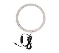 Pilipane Mèche De Lumière LED Circulaire 25 Cm,Plaque Lumineuse LED Ronde, éclairage De Photographie, Haute Luminosité, Température De Couleur Réglable, Port d'alimentation USB