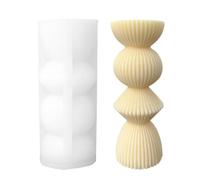 Pillar Candle Mold - Roman Column Silicone Mold | Vintage Striped Resin Casting | For DIY Handicrafts Home Decor Create Elegant And Timeless Masterpiece Candles