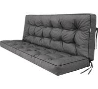 Pillowprim "Pola" coussin pour balancelle - 120x110cm - résistant aux intempéries & confortable, graphite