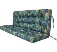 Pillowprim "Pola" coussin pour balancelle - 120x110cm - résistant aux intempéries & confortable, Green Grass