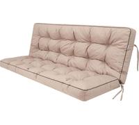 Pillowprim "Pola" coussin pour balancelle - 150x110cm - résistant aux intempéries & confortable, Gris