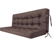 Pillowprim "Pola" coussin pour balancelle - 180x110cm - résistant aux intempéries & confortable, brun