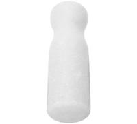Pilon Cuisine en Pierre Blanc, Tige D’ail Ronde Réutilisable | Poignée Confortable, Design Ergonomique, Broyage Manuel, pour Remède, Aliments et Glace