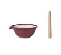 Pilon et mortier, Ensemble de pilon presse-purée d'ail et gingembre en céramique style chinois