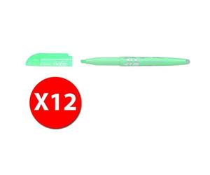 Pilot 009142 - Frixion Light Soft - Surligneur - Vert - Pointe Moyenne - Pack De 12 Pcs