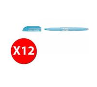 Pilot 009144 - Frixion Light Soft - Surligneur - Bleu Clair - Pointe Moyenne - Paquet De 12 Pcs