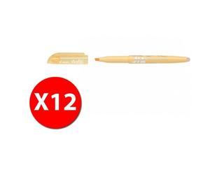 Pilot 009147 - Frixion Light Soft - Surligneur - Orange Clair - Pointe Moyenne - Pack De 12 Pcs
