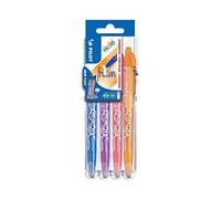 Pilot Pen Porte-stylos + 4 stylos FriXion Ball Set2Go pointe 0,7 mm Orange/Turquoise/Mauve/Corail