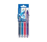 Stylo roller Pilot Frixion Ball Clicker effaçable écriture fine - Set de 4 couleurs fun
