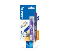 Pilot - 1 Etui de 3 recharges pour Stylo Frixion Ball Violet + 1 Stylo Frixion Ball Violet, Pointe Moyenne 0.7 mm
