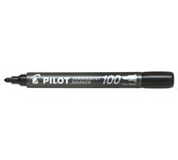 Pilot 100 Marqueur permanent pointe ogive 1 mm noir
