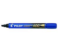 Pilot 2 x L 4,5 mm marqueurs permanents à pointe biseautée - Bleu (lot de 20)