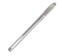 PILOT 30842 Stylo-bille G1 écriture moyenne 0,5 mm encre gel corps translucide dense Argent