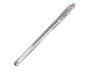 PILOT 30842 Stylo-bille G1 écriture moyenne 0,5 mm encre gel corps translucide dense Argent