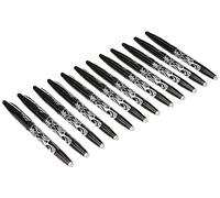 Pilot 322709 Lot de 12 Stylo bille encre gel avec gomme Noir