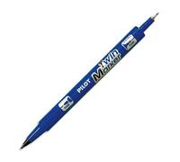 Pilot 342103 Twin marker Lot de 10 Marqueur tous supports 2 pointes ogives fine et moyenne Bleu