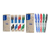 PILOT - 4 Etuis de 3 Recharges pour stylo effaçable. Compatibles FriXion Ball et FriXion Ball Clicker & 5 Frixion Ball - Encre Gel Effaçable - Stylo Roller Rechargeable et Ergonomique