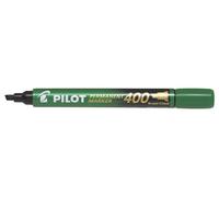 Pilot Pen Marqueur permanent SCA 400 Pointe biseautée large Vert Lot de 6
