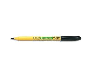 Pilot 81828 PermawashLot de 12 Marqueur spécial pour marquage sur tissu à base d'eau indélébile résiste au lavage Noir
