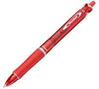 PILOT - Pack de 10 pièces - Stylo bille cliquant acroball plastique 0,7 mm rouge begreen