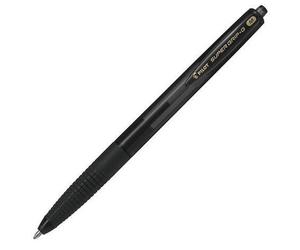Pilot biros black super grip-G XB 1.6mm pack de 12 Noir