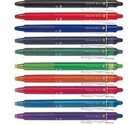 Pilot BL-FR7 Frixion Lot de 10 stylos rollers effaçables Pointe 0,7 mm - 10er Clicker | ohne Radierer - coloré