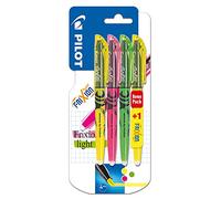 PILOT - Blister 3+1 FriXion Light - Surligneur - Jaune/Rose/Vert - Pointe moyenne