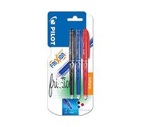 Pilot - Blister 3 FriXion Point 0.5 - Roller effaçable - Noir/Bleu/Rouge - Pointe fine