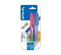 Pilot - Blister 3 FriXion Point 0.5 - Roller effaçable - Rose/Violet/Turquoise - Pointe fine