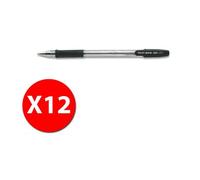 Pilot Bps-Gp - Stylo À Bille - Noir - Pointe Fine - Pack De 12 Pcs