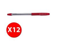 Pilot Bps-Gp - Stylo À Bille - Rouge - Pointe Fine - Pack De 12 Pcs