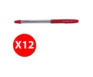 Pilot Bps-Gp - Stylo À Bille - Rouge - Pointe Fine - Pack De 12 Pcs