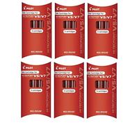 Pilot bxc-v5/V7 Rouge Recharge Cartouches d'encre de rechange de remplacement pour stylo roller Hi-Tecpoint V5 et système V7 Cartouche d'encre liquide rechargeable (Lot de 6-18 Cartouches)