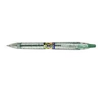 Pilot Stylo bille rétractable B2P Ecoball 10, Pointe moyenne, Lot de 3, Vert