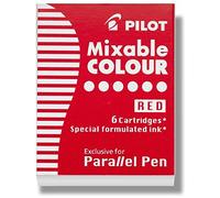 PILOT - Ecriture - Boîte de 6 cartouches Rouge Pilot pour Parallel Pen