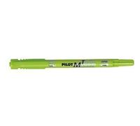 PILOT - Ecriture - Marqueur 2 en 1 Pilot Twin Marker Vert Fluo