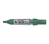 PILOT - Ecriture - Marqueur Permanent V-Super Color pointe biseautée moyen vert