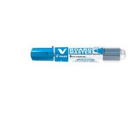 Pilot Marqueur effaçable V Board Master Begreen rechargeable pointe biseautée 6 mm Bleu