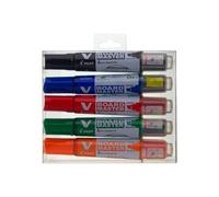 Pilot Etui De 5 Begreen V-Board Master Marqueur Tableau Blanc Pointe Moyenne Assortis