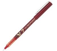 Pilot - Hi-Tecpoint V7 - Medium Point Liquid Ink Pen - Red (Box of 12 units)