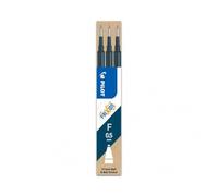 Pilot Frixion Ball - 1 Set de 3 Recharges pour rollers effaçables - Largeur de Pointe : 0,5 mm - Couleur Encre : Bleu/Nuit