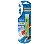 Pilot Frixion Ball & Clicker Recharge Roller Encre Gel Thermosensible Pointe Moyenne, Lot de 3, Vert citron - Modèle aléatoire