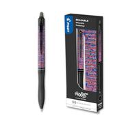 PILOT - FriXion Ball Plus Heralbony - Stylo Effaçable - Coffret Cadeau | Encre Noire - Édition Artistique Limitée - Design Belgique - Rétractable et Rechargeable - Pointe Moyenne 0,7mm